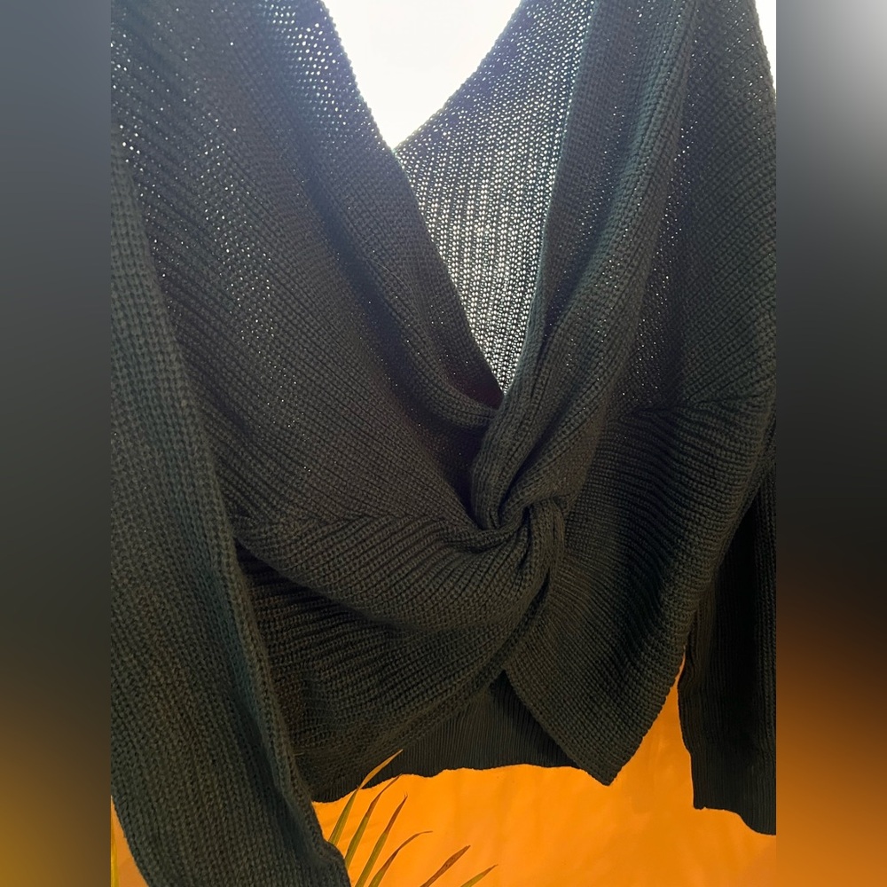 Dark Green twist sweater